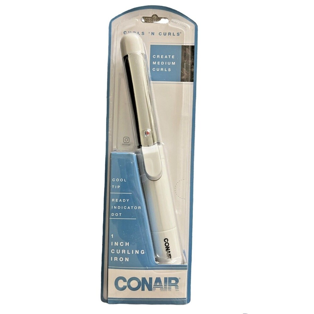 CONAIR Curls N Curls Cool Tip 1 inch Curling Iron Creates Medium Curls